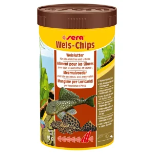 Sera Wels-Chips Nature, Hauptfutter-Chips, 250 ml Zertifiziert